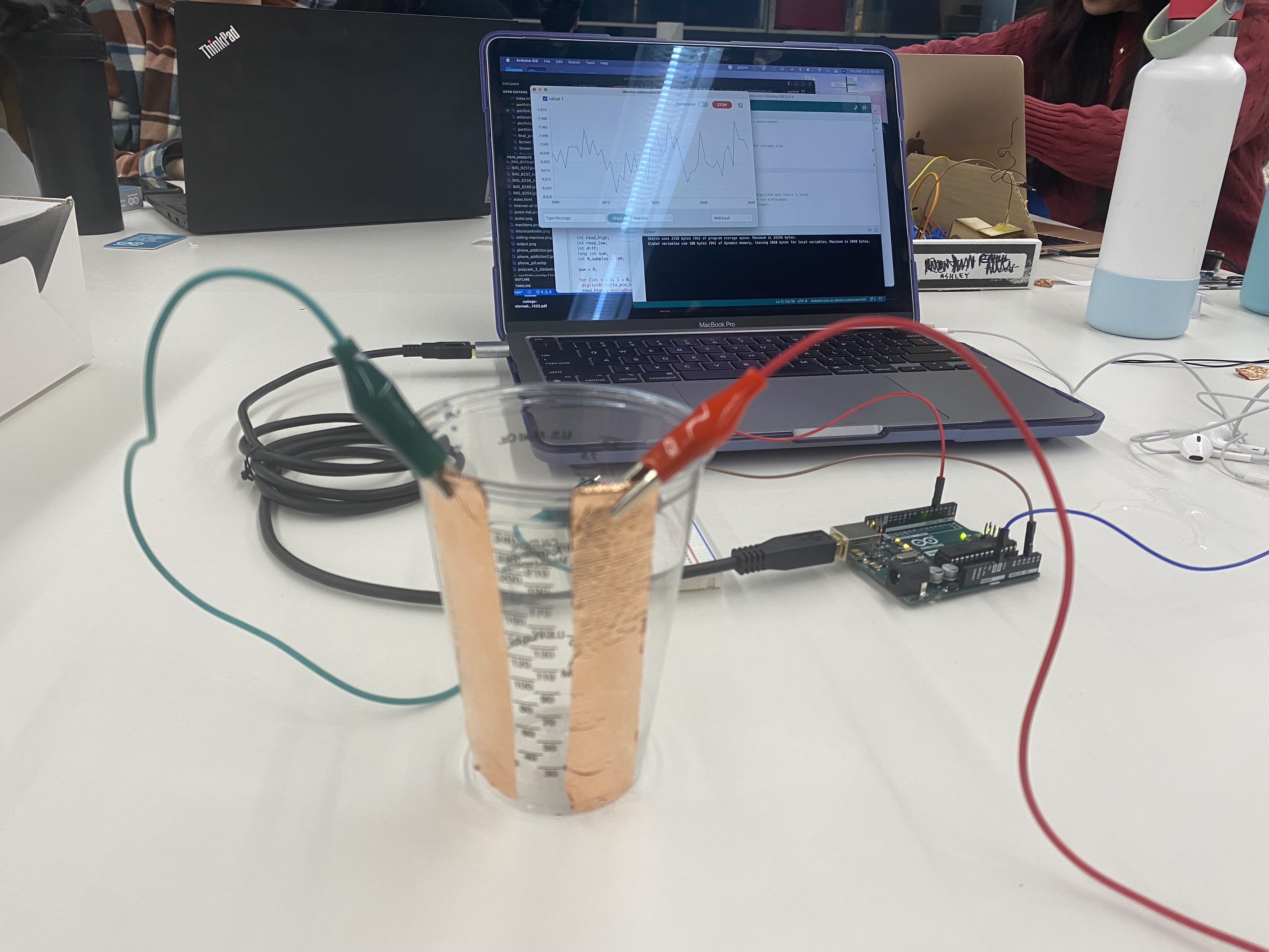 Image of capacitative sensor