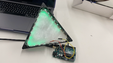 Gif of nanoleaf MVP