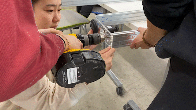 gif of us drilling holes!