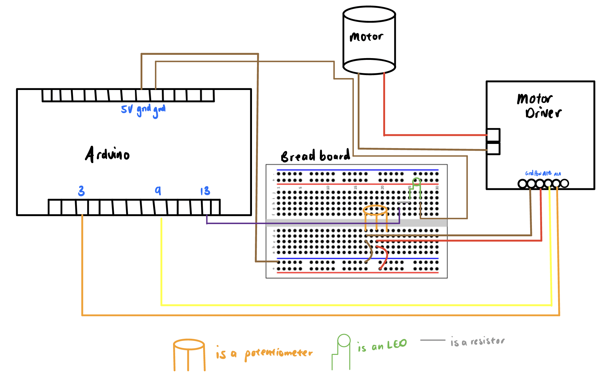 schematic of the circuit I built